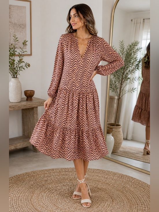 Zara Dresses & Skirts - Zara The Giny Tiered Ruffle Dress | XS
